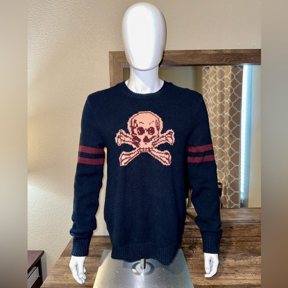Abercrombie & Fitch Men’s Crewneck Skull Sweater